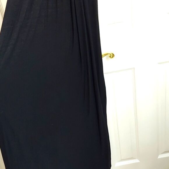 T-Bags Los Angeles Black Flutter Sleeve Maxi Dress Sz XS - Picture 5 of 7